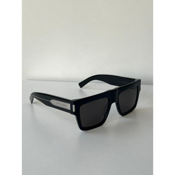 NEW Saint Laurent SL628 Flat Top Sunglasses in Black Unisex - Picture 1 of 9